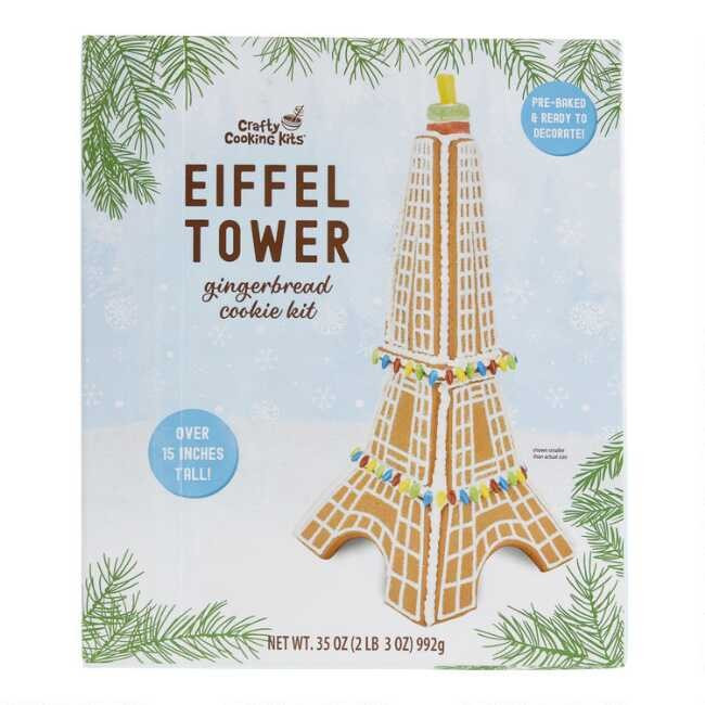Woodland Eiffel Tower Gingerbread Cookie Kit | World Market