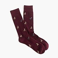 Rabbit print padded footbed socks | J.Crew US