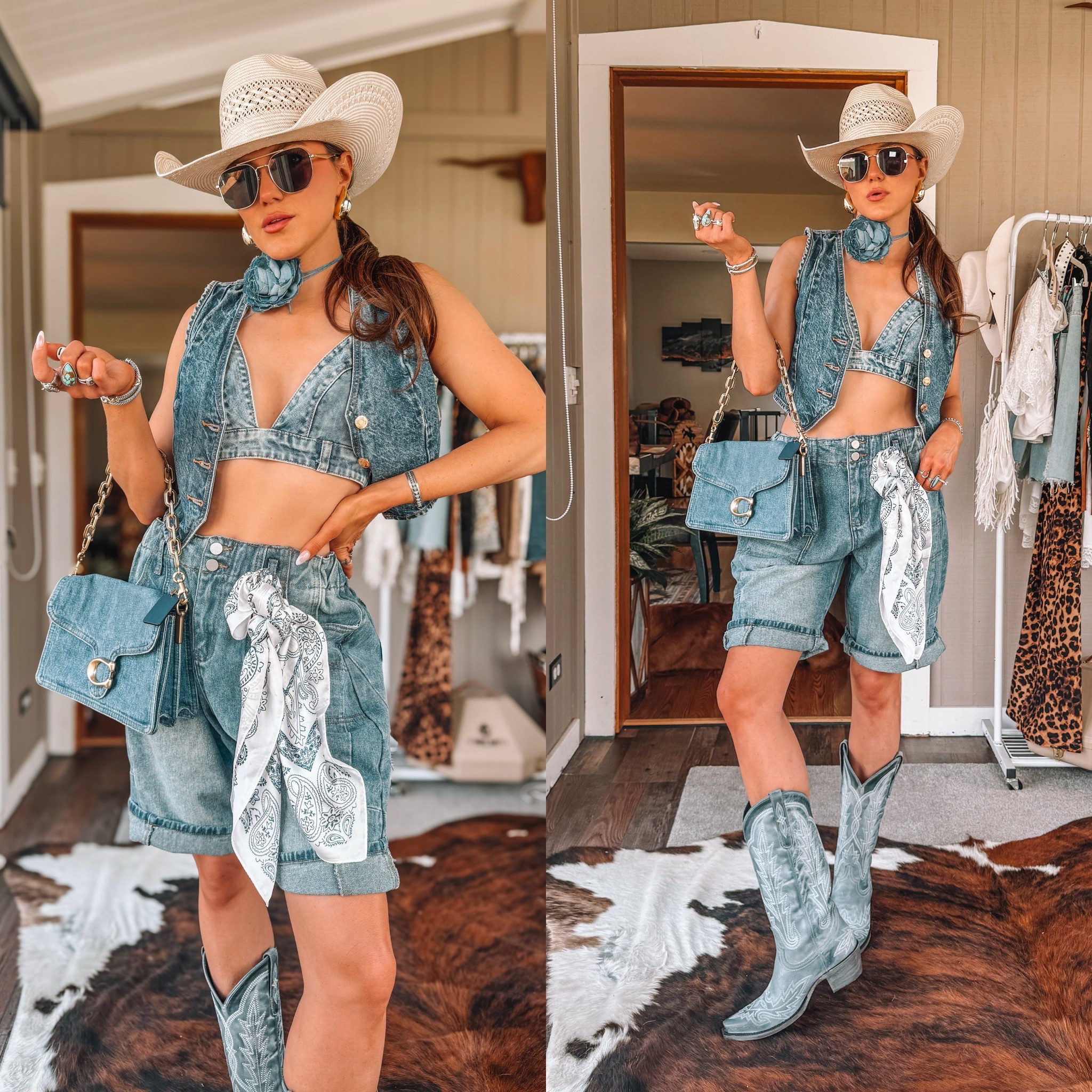 How to style long denim shorts for summer! I sized up to a medium in shorts! 

Gigi pip hats: “CARAK15” for discount 
Lane boots: “TXCARA” for discount 

#amazon #founditonamazon #cowboyboots #summeroutfit #countryconcert

#LTKStyleTip #LTKSummerEdit #LTKFindsUnder50