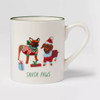 Click for more info about 16oz Stoneware Santa Paws Christmas Mug White - Threshold™