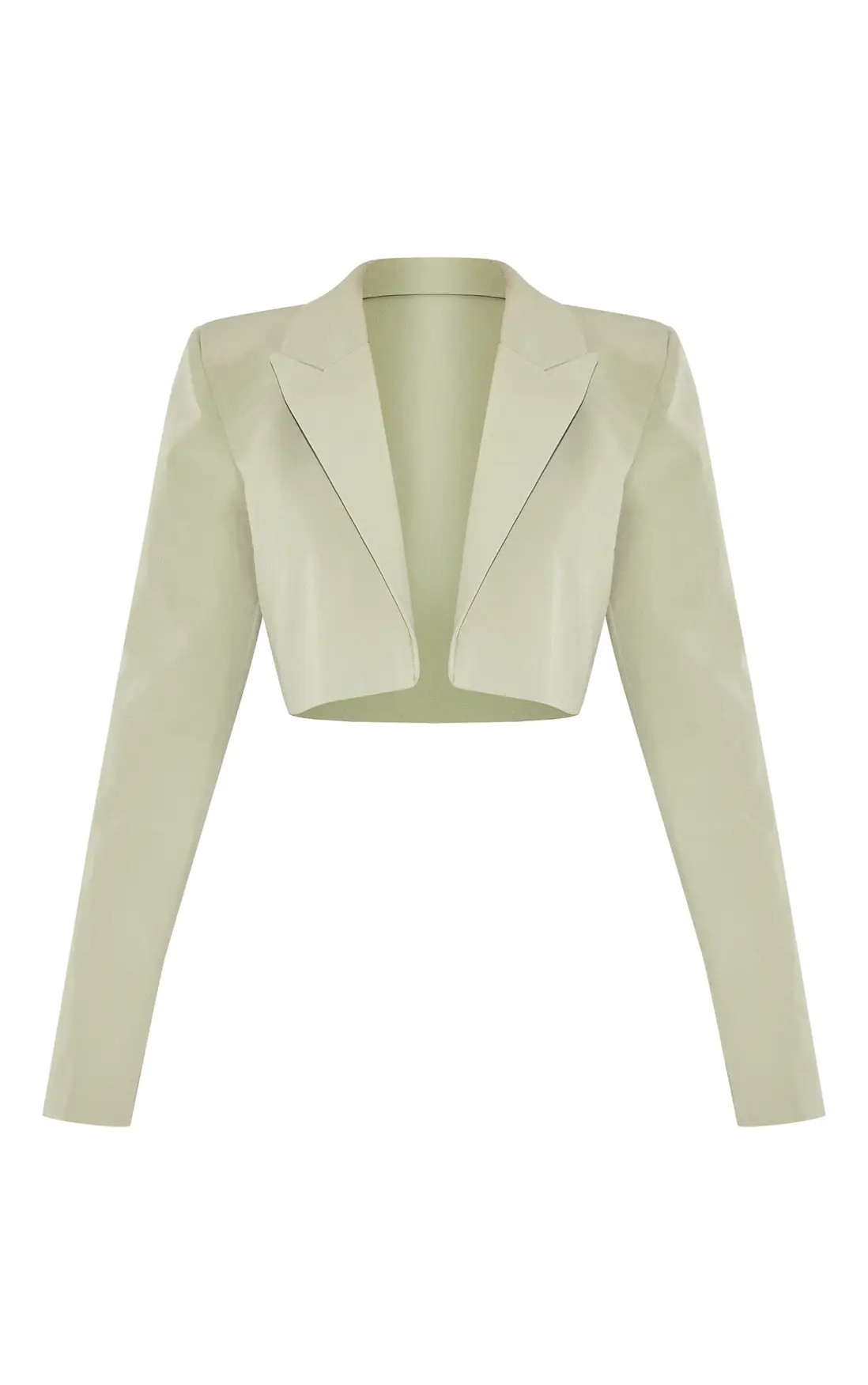 Shape Sage Tailored Cropped Blazer | PrettyLittleThing US