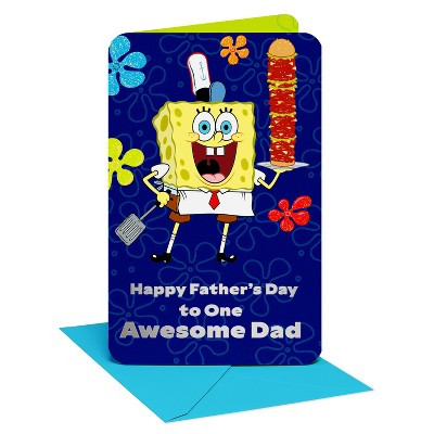 SpongeBob Father's Day Card for Dad, Grilled to Perfection, Includes Envelope | Target