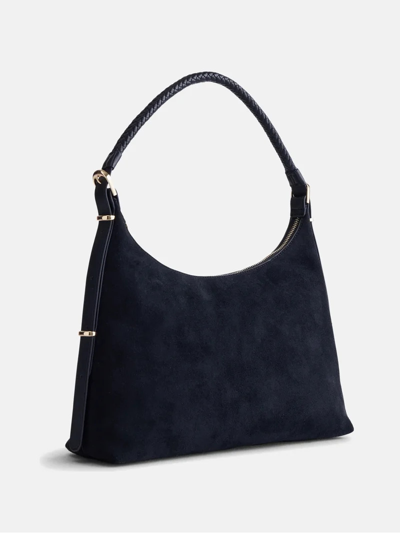Scenario Women's Top Zipper Shoulder Bag, Black | Walmart (US)