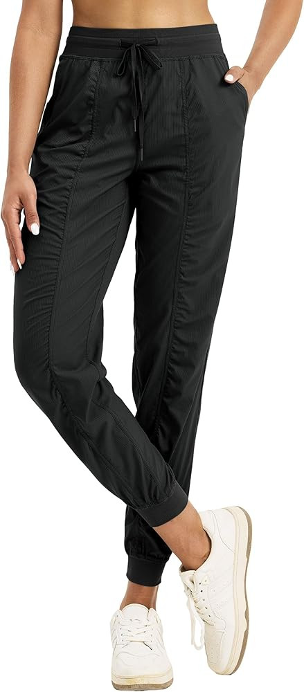 Willit Women's Workout Jogger Studio Track Athletic Pants Hiking Casual Pants with Pockets Lightw... | Amazon (US)