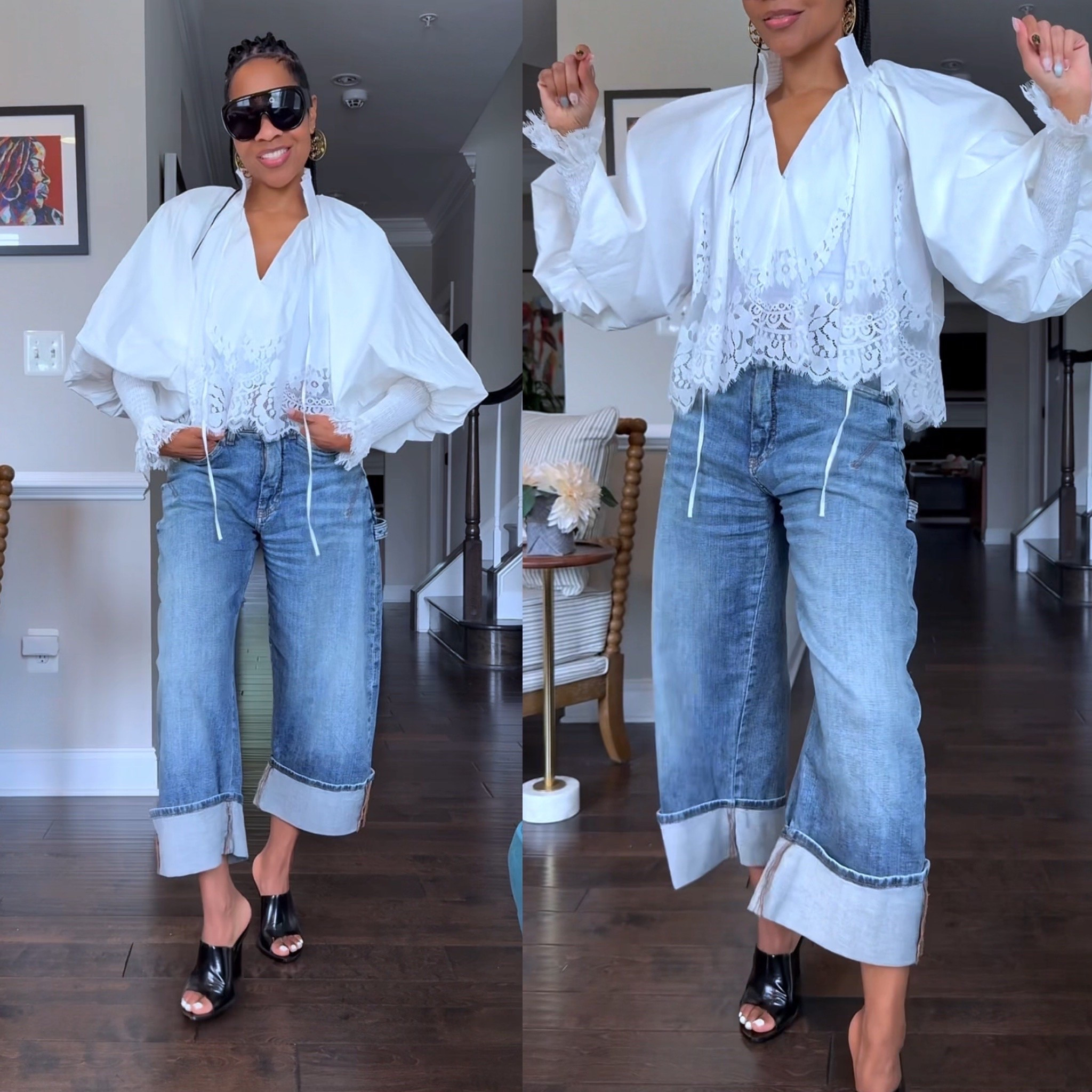 The Viral @Anthropologie  Top that’s worth the Hype!! Five Stars! ⭐️