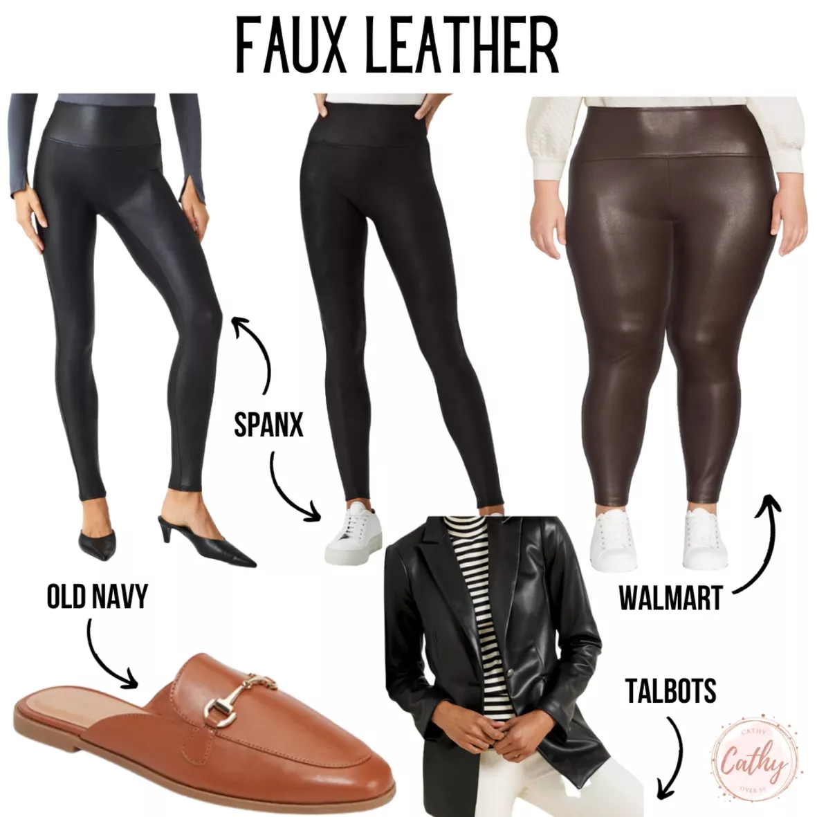 Spanx Leather Leggings Plus Size
