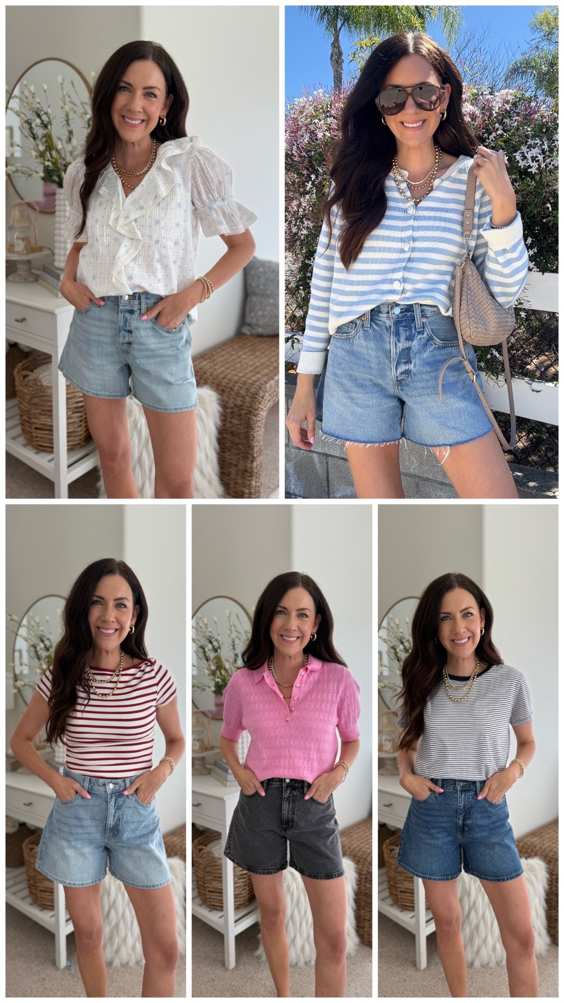 Denim shorts I’m loving!
Top 2 under $30 & wearing a 2
Bottom shorts in a 4 

#LTKSeasonal #LTKmomlife #LTKootd