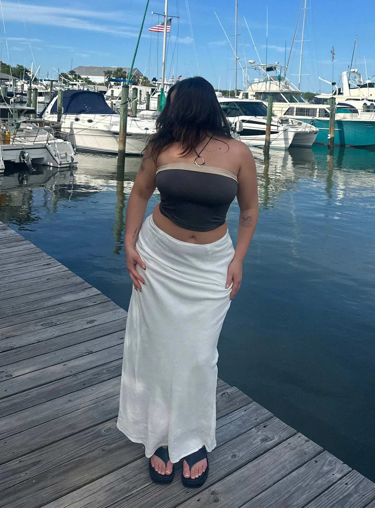 Jodie Maxi Skirt White | Princess Polly US