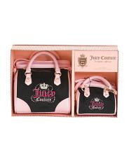 2pc Velour Speedy Satchel Set | TJ Maxx