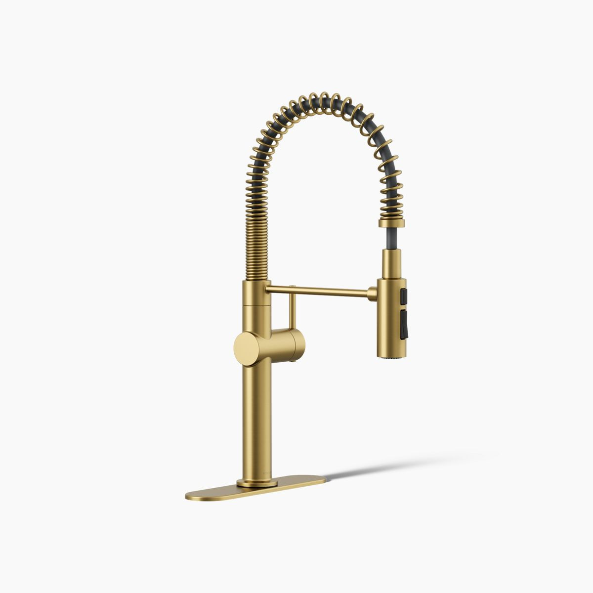 Semi-professional kitchen sink faucet with three-function sprayhead | Kohler