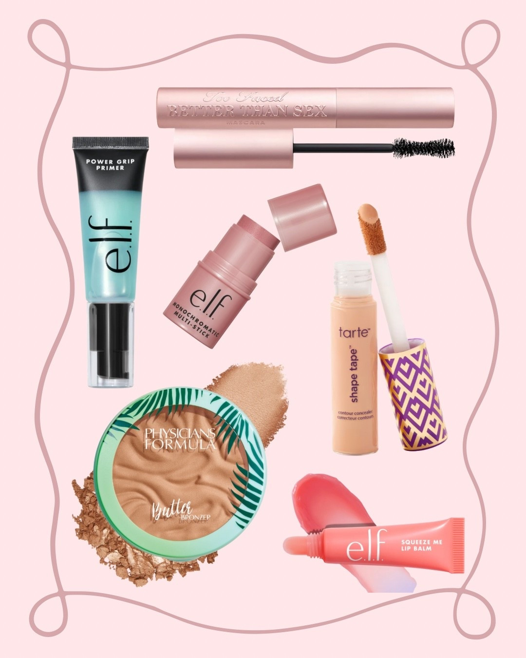 Some of my everyday faves 💕

Makeup, Walmart, elf cosmetics, foundation primer, butter bronzer,
Physicians Formula, elf blush, mascara, Tarte cosmetics, concealer, shape tape, blush stick, too faced cosmetics, lip balm

#LTKFindsUnder50 #LTKStyleTip #LTKBeauty