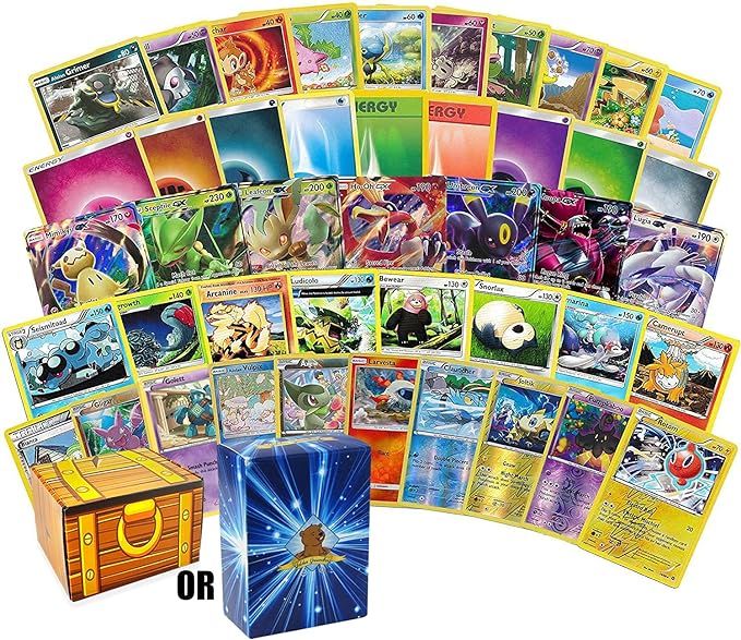 200 Assorted Pokemon Cards - 3 GX Ultra Rares, 4 Rare Cards, 3 Holographics, 90 Common/Uncommons,... | Amazon (US)