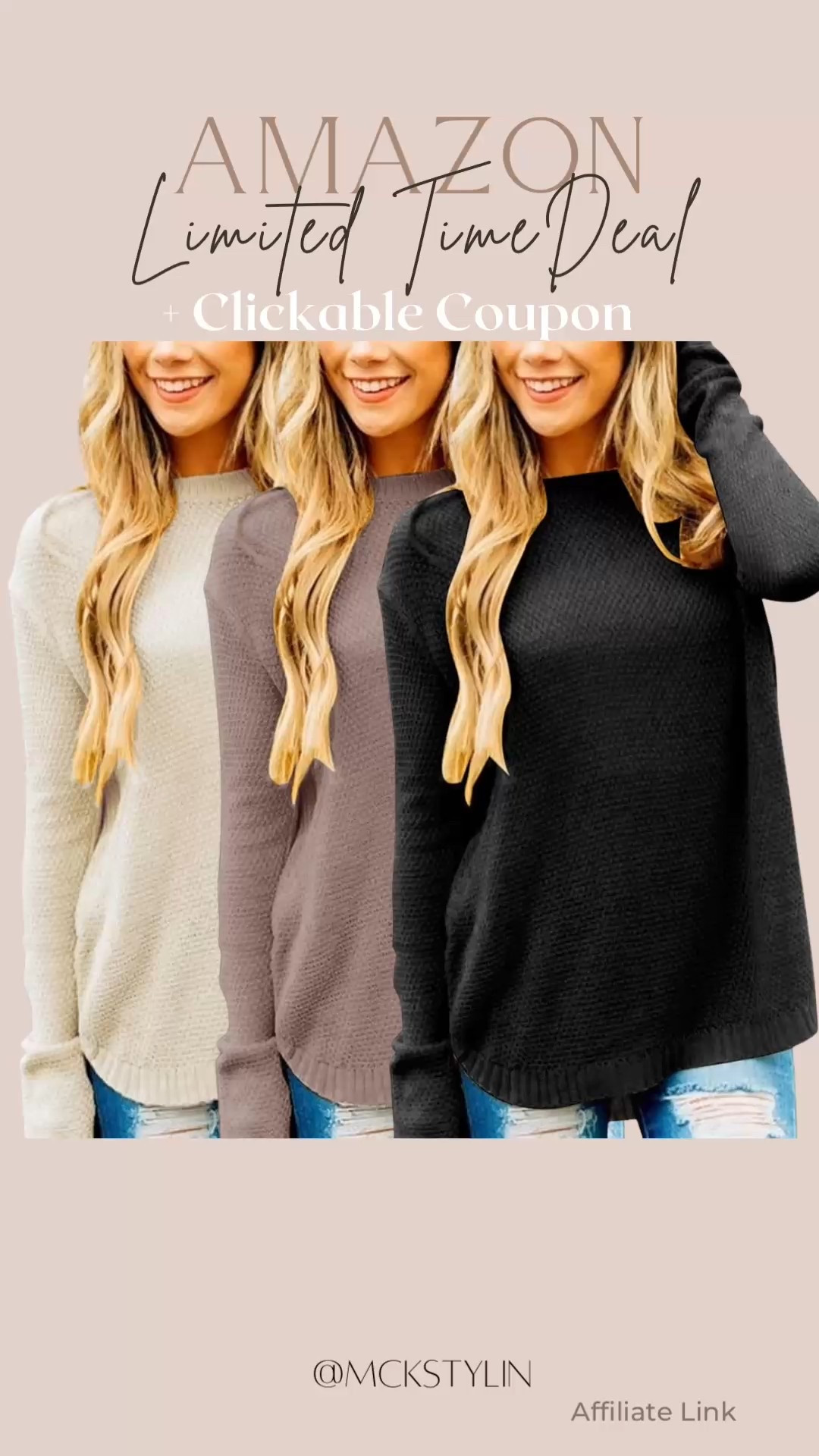 Love this waffle knit sweater! Adorable tulip hem! Currently on sale + coupon 

#LTKmomlife #LTKSaleAlert #LTKootd