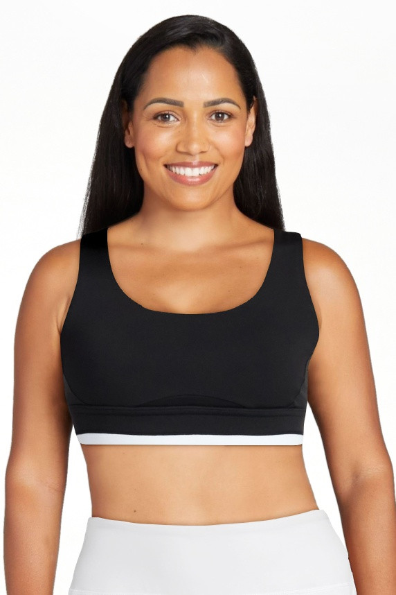 Avia Women's Medium Support Open Back and Contrast Tipping Sports Bra, XS-XXXL | Walmart (US)