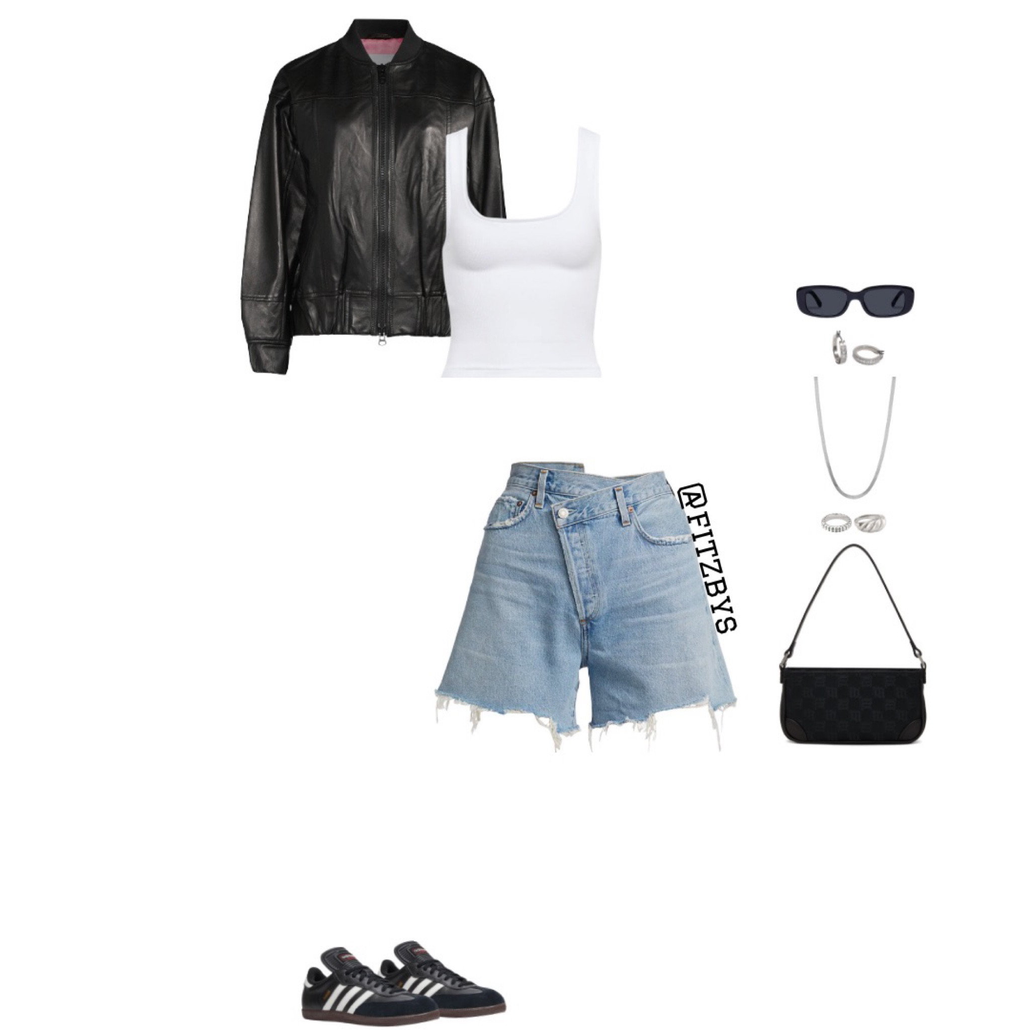 Cute summer outfit 

Tank top, white tank top, white tank top outfit, jean shorts, denim shorts, short outfit, crisscross denim shorts, adidas samba, samba sneakers outfit, leather jacket, leather bomber jacket, silver jewelry, black sunglasses, summer outfit, spring outfit, outfit idea, cute summer outfit, basic summer outfit, trendy summer outfit, everyday outfit, summer clothes, cute outfit, 

#virtualstylist #outfitideas #outfitinspo #trendyoutfits #fashion #cuteoutfit #summeroutfit #springoutfit #everydayoutfit #whitetopblueshorts #casualoutfit #shorts #denimshorts #jeanshortoutfit 

#LTKstyletip #LTKfit #LTKSeasonal