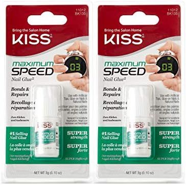 Kiss Products Maximum Speed Nail Glue BK135 (2 Pack) | Amazon (US)