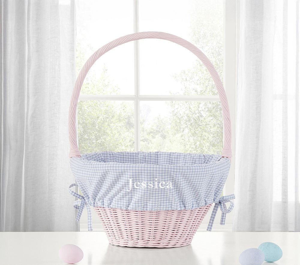 Gingham Easter Basket Liners | Pottery Barn Kids