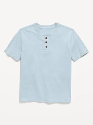 Softest Short-Sleeve Henley T-Shirt for Boys | Old Navy (US)