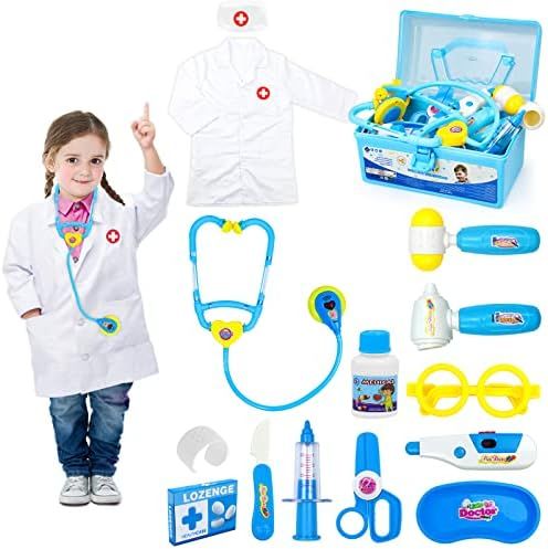 Doctor Kit for Kids Toys Toddler Girls Boys for 3 4 5 Year Old Pretend Play Dress Up Educational ... | Amazon (US)