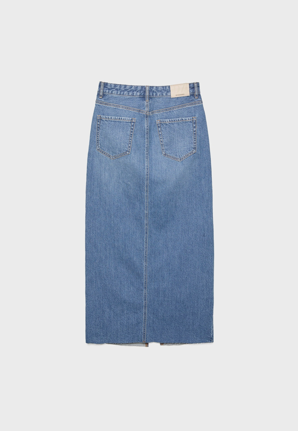 Long denim comfortable skirt | Stradivarius (UK)