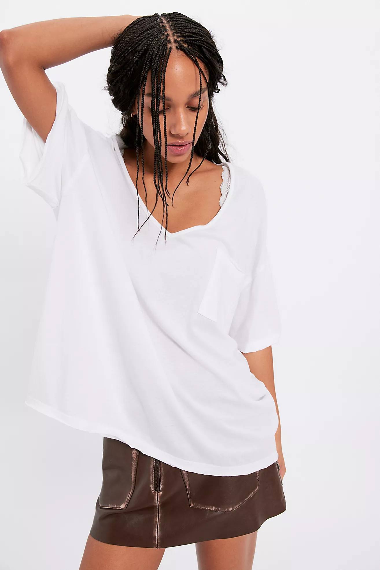We The Free Erin V-Neck Tee | Free People (Global - UK&FR Excluded)
