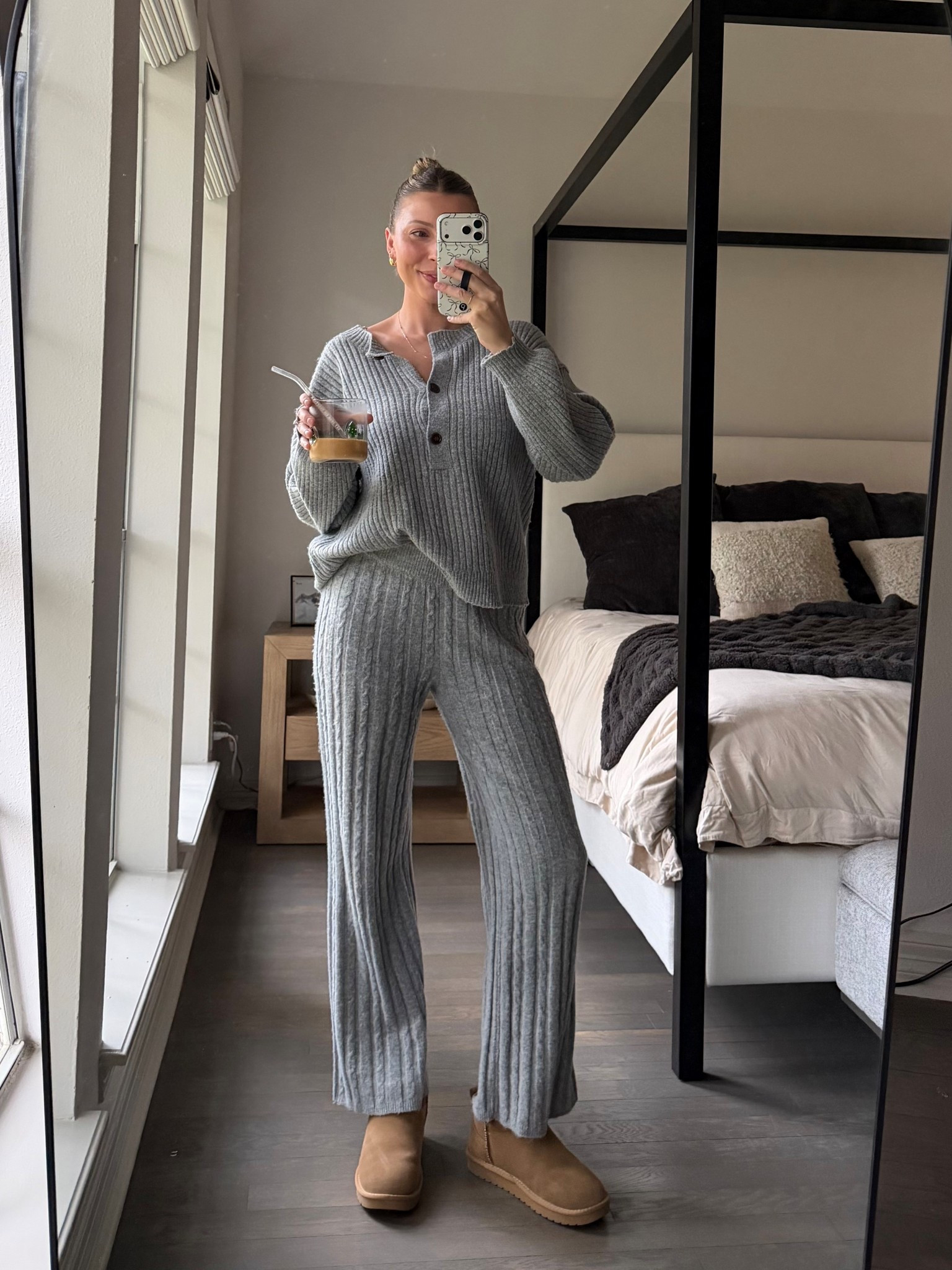 Cozy winter outfit! Size M in sweater and similar pants!

#LTKgrwm #LTKHoliday #LTKootd