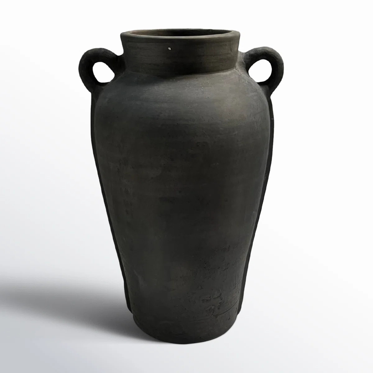 Patrie Terracotta Vase Natural Black H 16.3" & Dia 8.5" | Wayfair North America