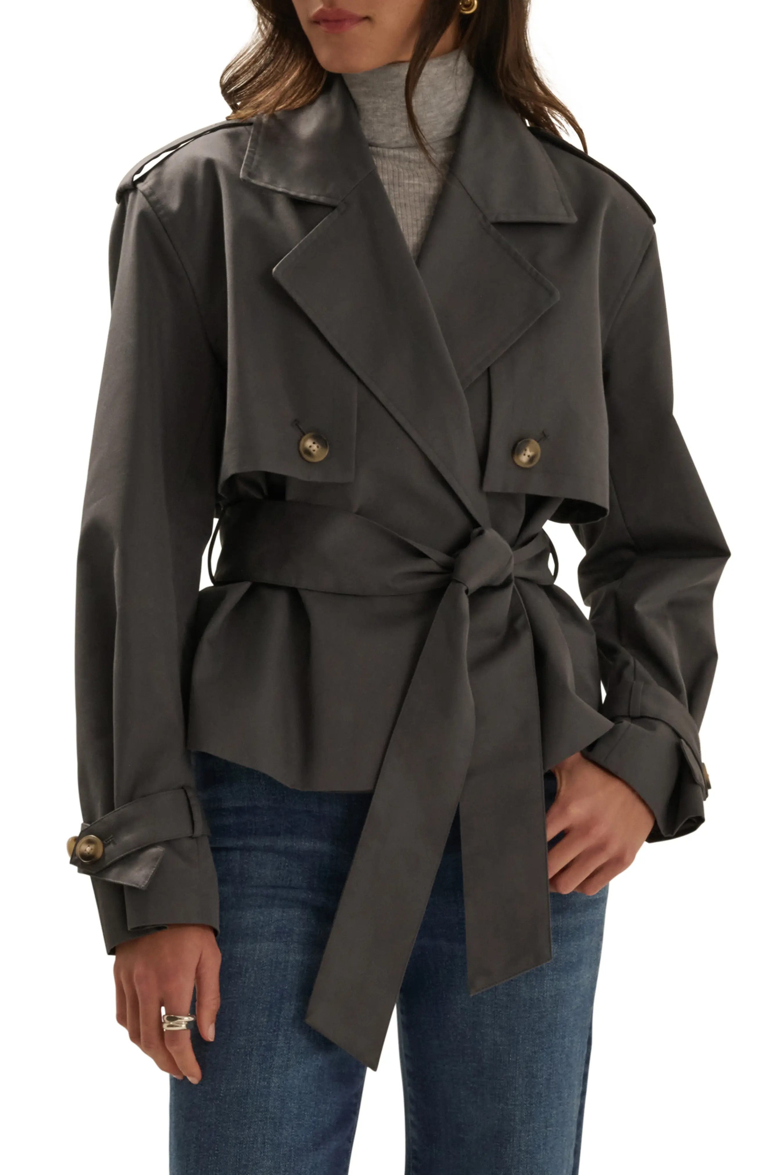 Favorite Daughter The Cropped Charles Trench Coat (Women) | Nordstrom | Nordstrom