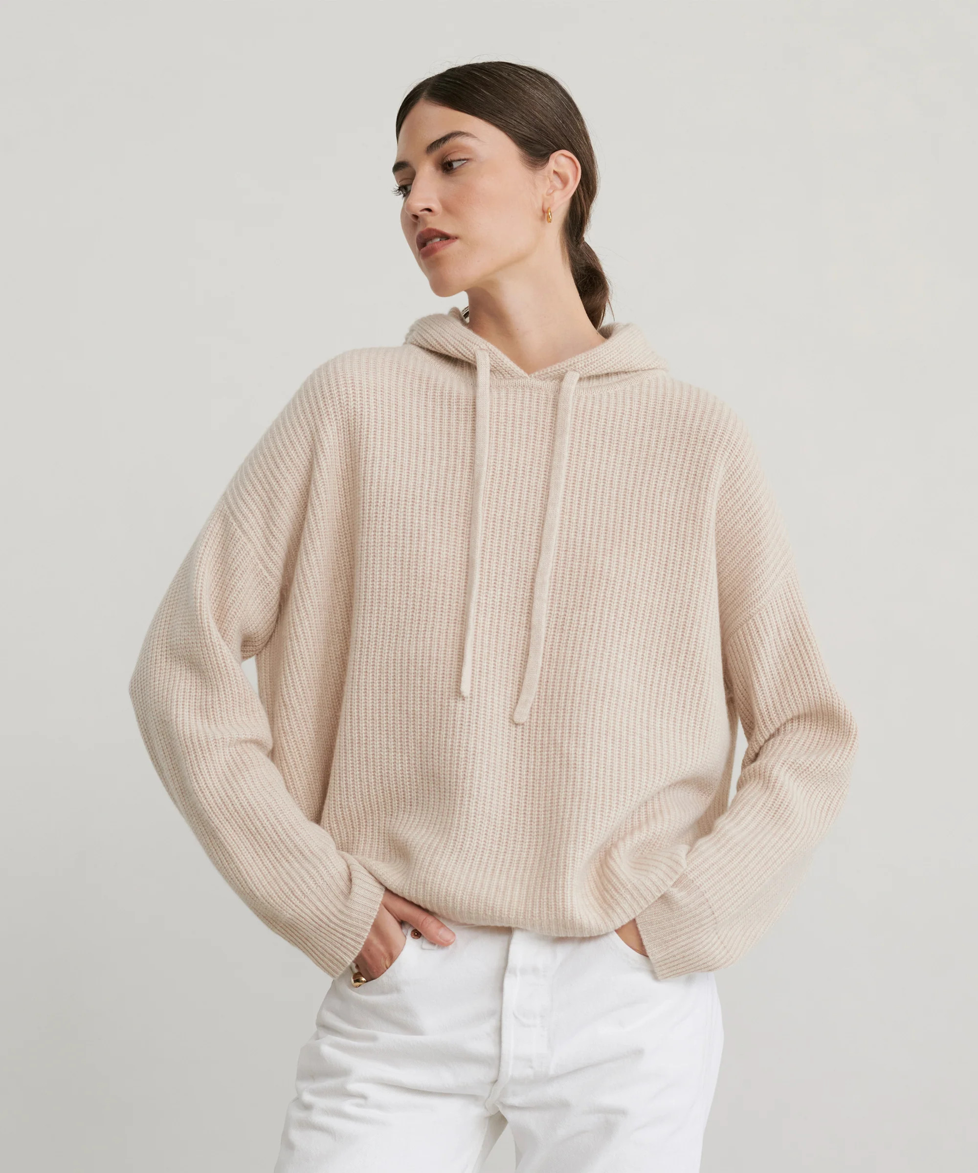 Cashmere Fisherman Hoodie | Jenni Kayne
