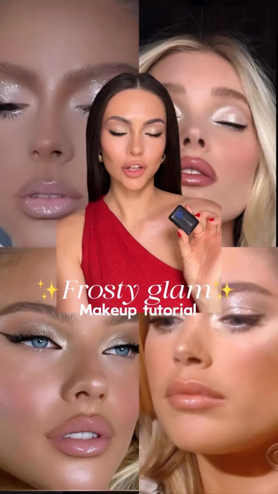 Frosty glam full makeup tutorial 🤍 so in love with how this came out! Everything I used is linked in my LTK

@saiebeauty 
Glowy super gel
Dew bronzer 

@janeiredale 
Skintuition foundation 

@milkmakeup 
Contour 

@lancomeofficial 
Teint idole ultra wear concealer 

@westmanatelier 
Blush shade coquette 

@patricktabeauty 
Highlighter duo shade baby
Major dimensions eyeshadow duo shade in your dreams

@yslbeauty 
Loose setting powder colour 4 

@charlottetilbury 
Setting spray 

@tartecosmetics 
Tartelette in bloom Amazonian clay palette 

@armanibeauty 
Eye tint shade 12 S
Smooth silk eye pencil 
Lip power lipstick shade 104

@benefitcosmetics 
Badgal bang mascara 

@ardellbeauty 
Lashes style 424

@nyxcosmetics 
Slim lip pencil shade nude beige 

@maybelline 
Lifter gloss shade gummy bear 

#makeuplook #makeuptutorial #trending #holidaymakeup