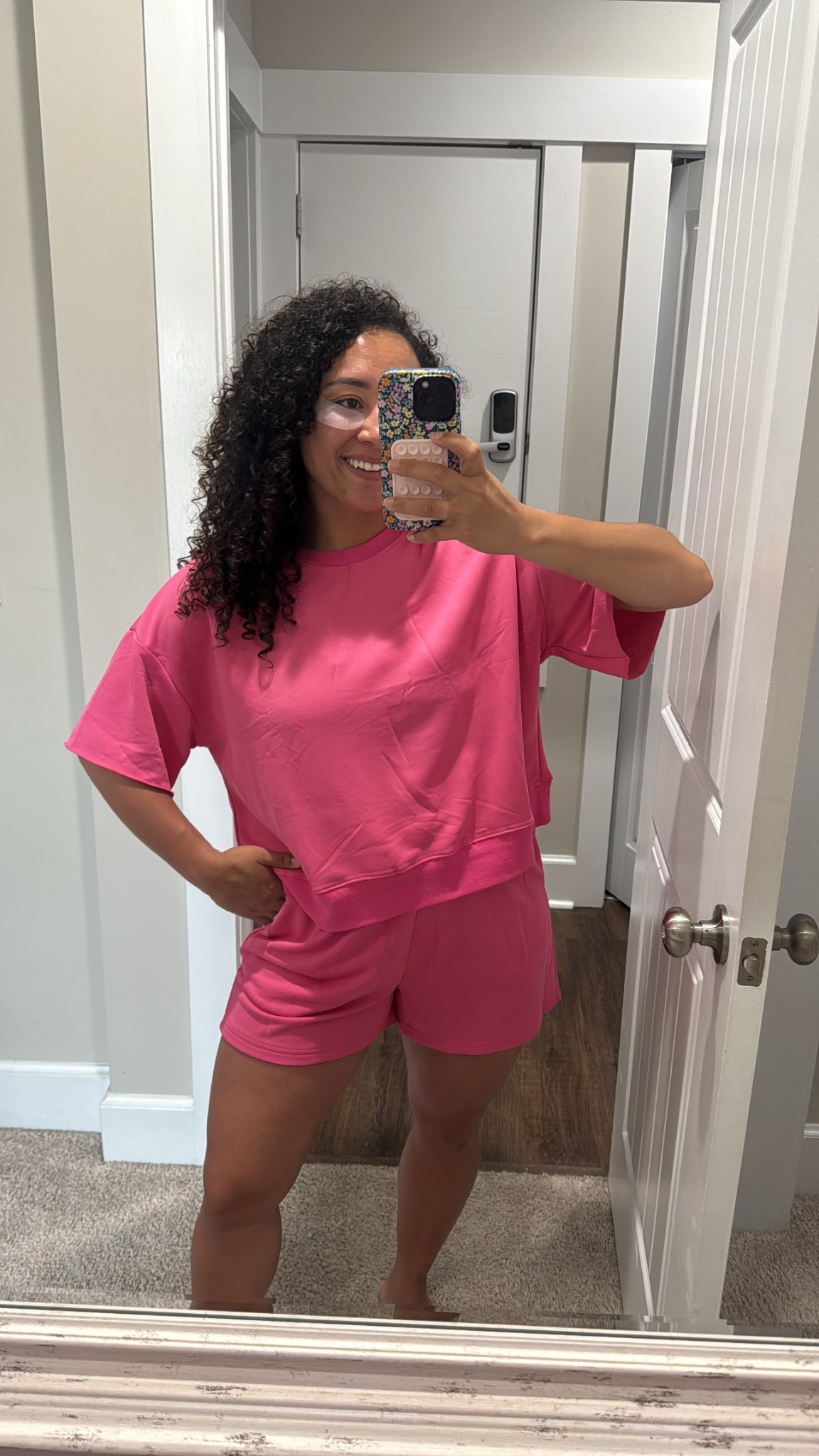 Comfy cute amazon set perfect for after the beach lounging and of course my favorite eye patches 