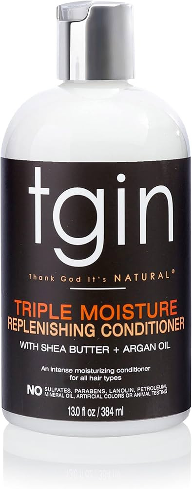 tgin Triple Moisture Replenishing Conditioner for Curly, Coily and Wavy Hair, Moisturizes Dry, Br... | Amazon (US)