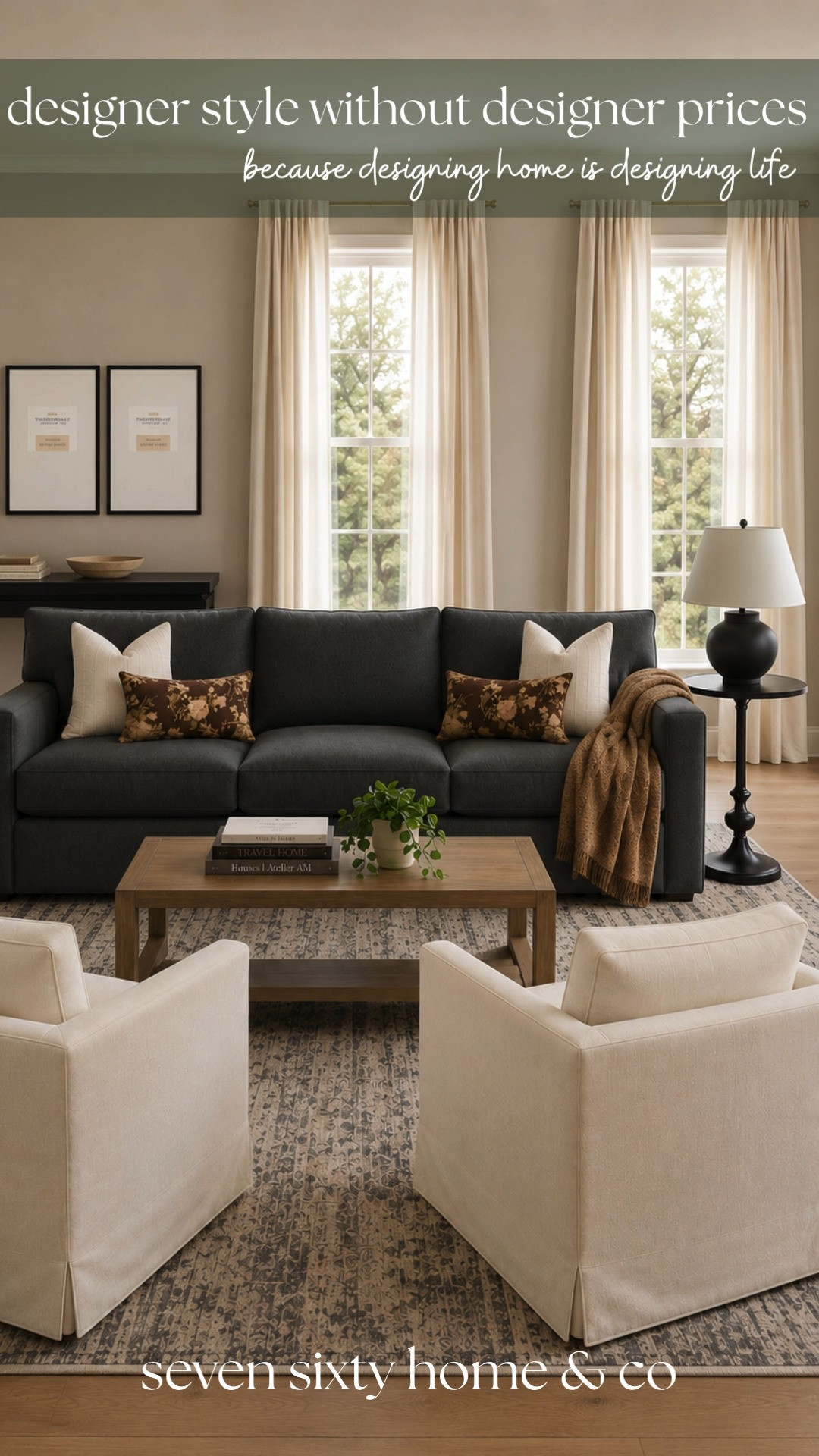 Creating a designer-inspired living room doesn't require designer prices.

Choosing timeless furniture, layering natural textures, and investing in versatile foundation pieces creates a home that feels collected today and still looks beautiful years from now.

Shop the complete living room in LTK. 

 #LTKHome #LTKSaleAlert
