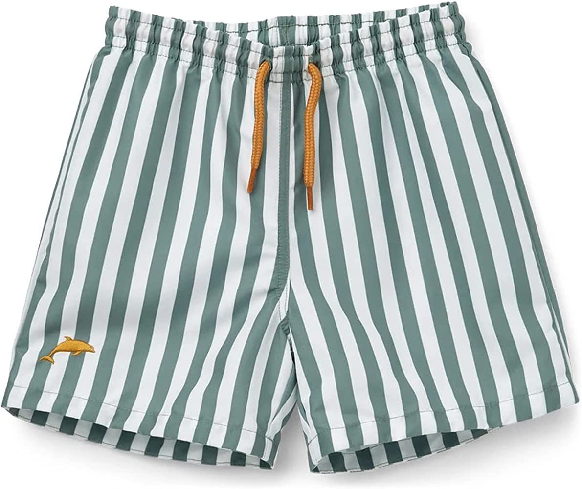 HOMILLE Boys Swim Trunks Quick Dry Beachwear Sport Swim Shorts Toddler Boy Swimwear Striped Bathing  | Amazon (US)