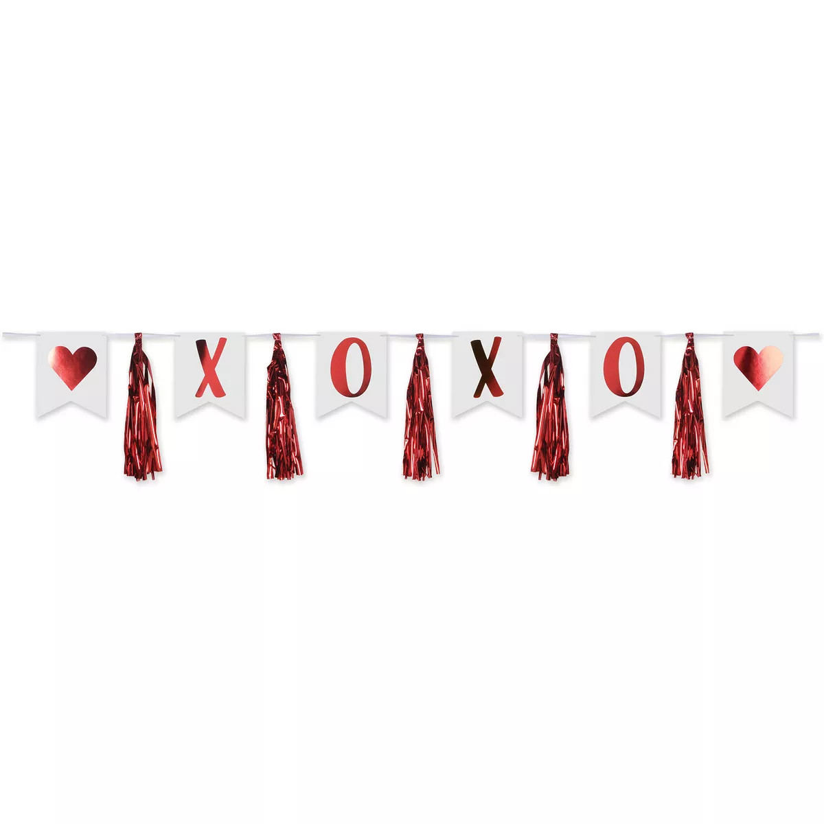 Beistle XOXO Tassel Streamer, 13" x 6', (2/Pkg) Multicolored | Target