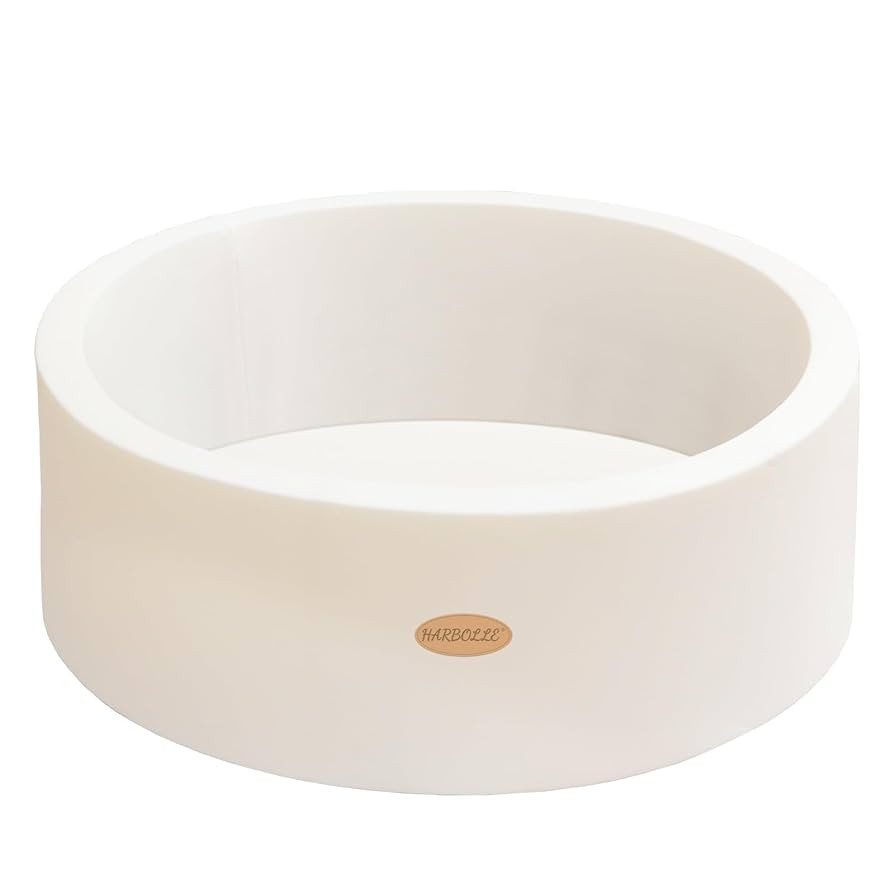 Baby Ball Pit 35.4" Soft Round Memory Foam Ball Pits NOT Included Balls Indoor Outdoor Playpen fo... | Amazon (US)