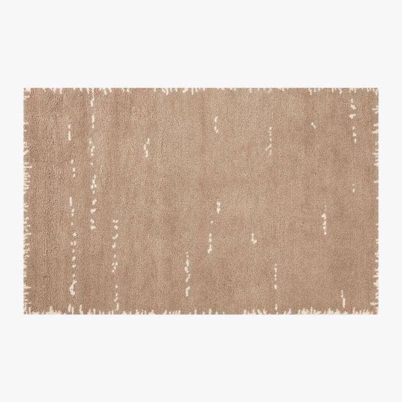 Marrin Sand Abstract Hand-Knotted New Zealand Wool Area Rug 5'x8' + Reviews | CB2 | CB2