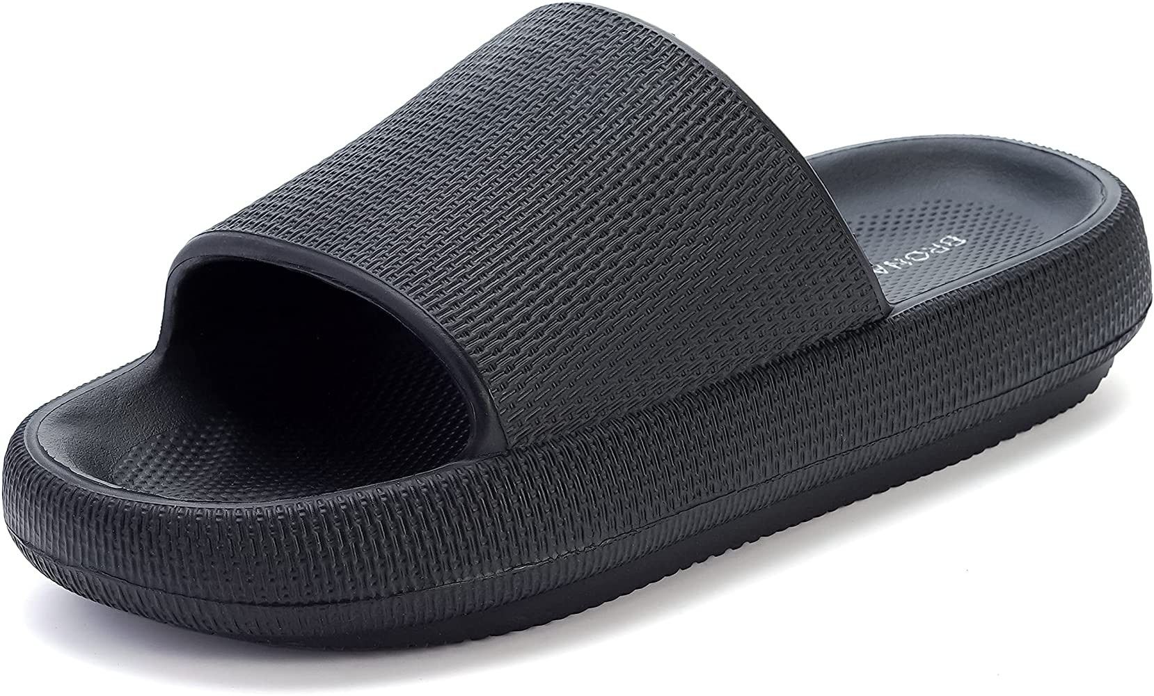 BRONAX Cloud Slides for Women and Men | Shower Slippers Bathroom Sandals | Extremely Comfy | Cushion | Amazon (US)