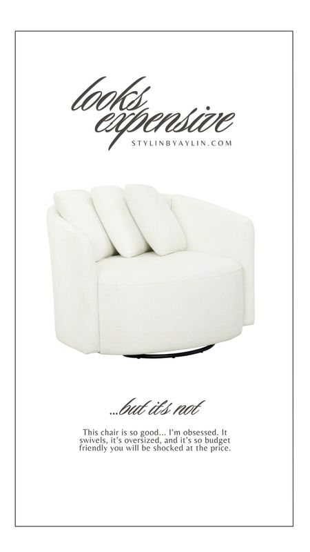 Swivel accent chair #StylinbyAylin #Aylin 

#LTKhome #LTKstyletip