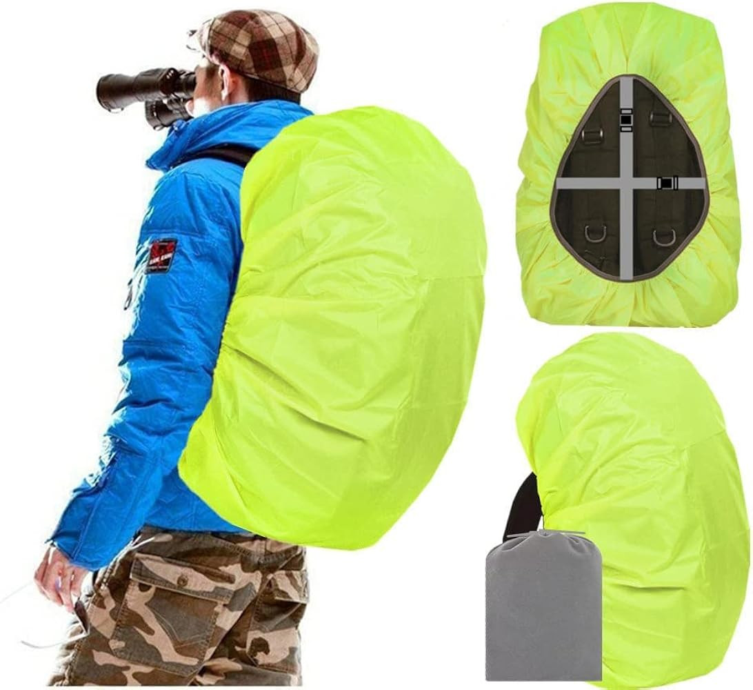 Waterproof Backpack Rain Cover, 8000mm Waterproof Level, Upgraded Anti-Slip Cross Buckle Straps, ... | Amazon (US)