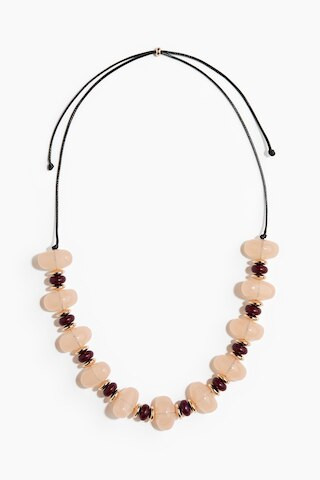 H & M - Beaded Cord Necklace - Pink | H&M (US + CA)
