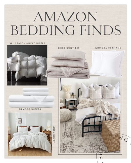 H O M E \ Amazon bedding finds in my guest bedroom! Euro shams, quilt, linen duvet, sheets and inserts!

Home decor
Bedding
Bedroom 
Bed

#LTKhome #LTKunder50