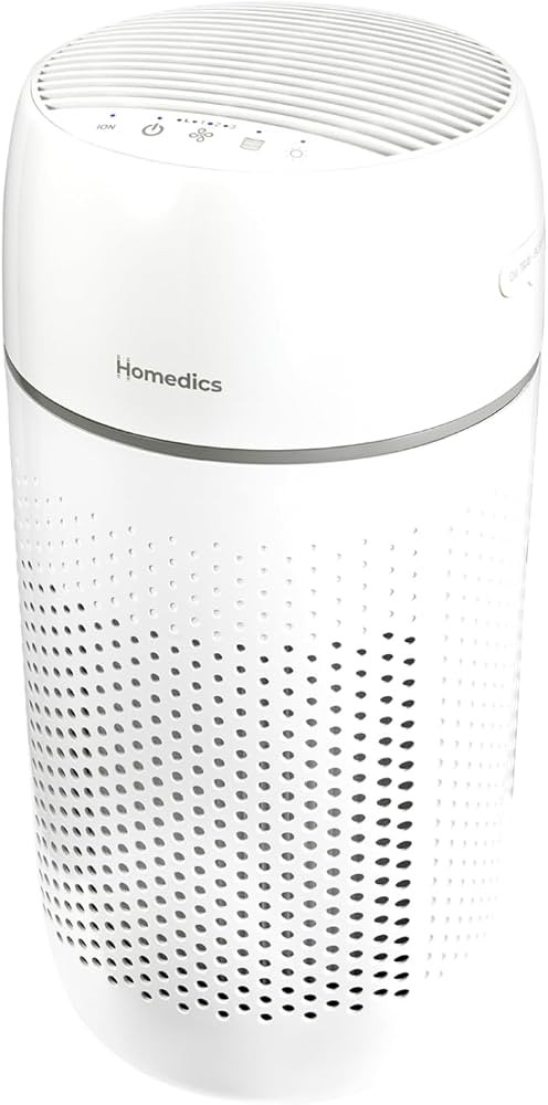 Homedics Air Purifier T22, 5-in-1 Tower Air Purifier, 99% HEPA-Type Filtration with UV-C Technolo... | Amazon (US)