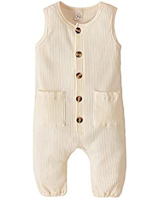 iddolaka Newborn Summer Baby Boy Girl Romper Bodysuit Jumpsuit Playsuit One Piece Outfit Clothes | Amazon (US)