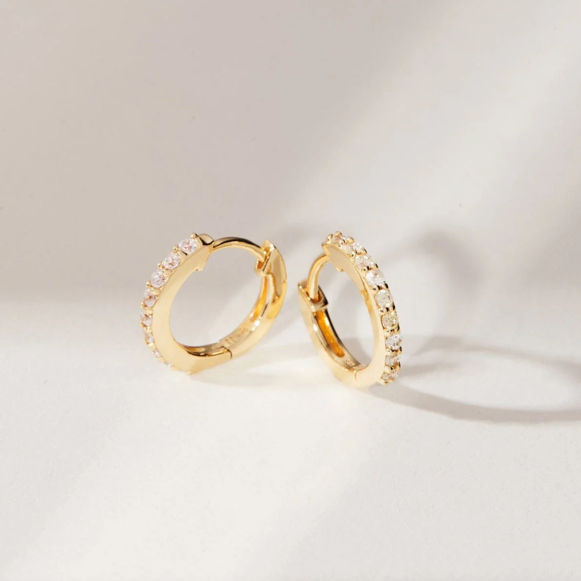 Birthstone Huggie Earrings | Tiny Tags (US)