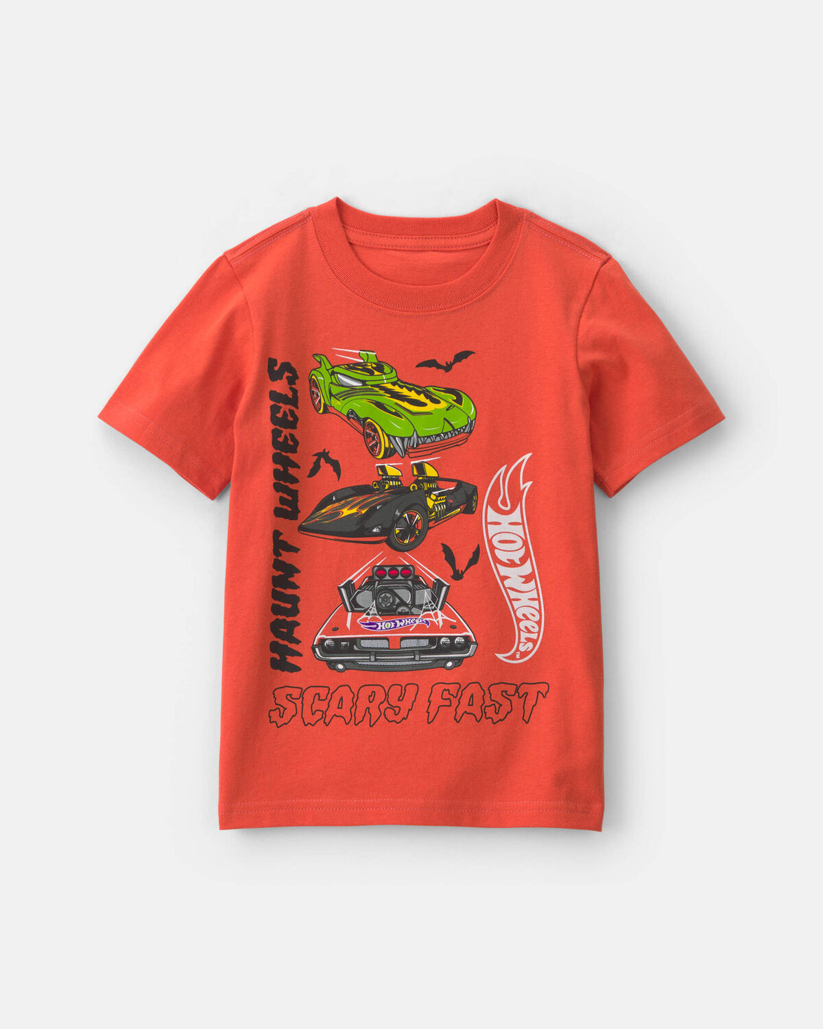 Toddler Boy 'Haunt Wheels' Car Halloween Graphic Tee - Orange | Carter's Inc