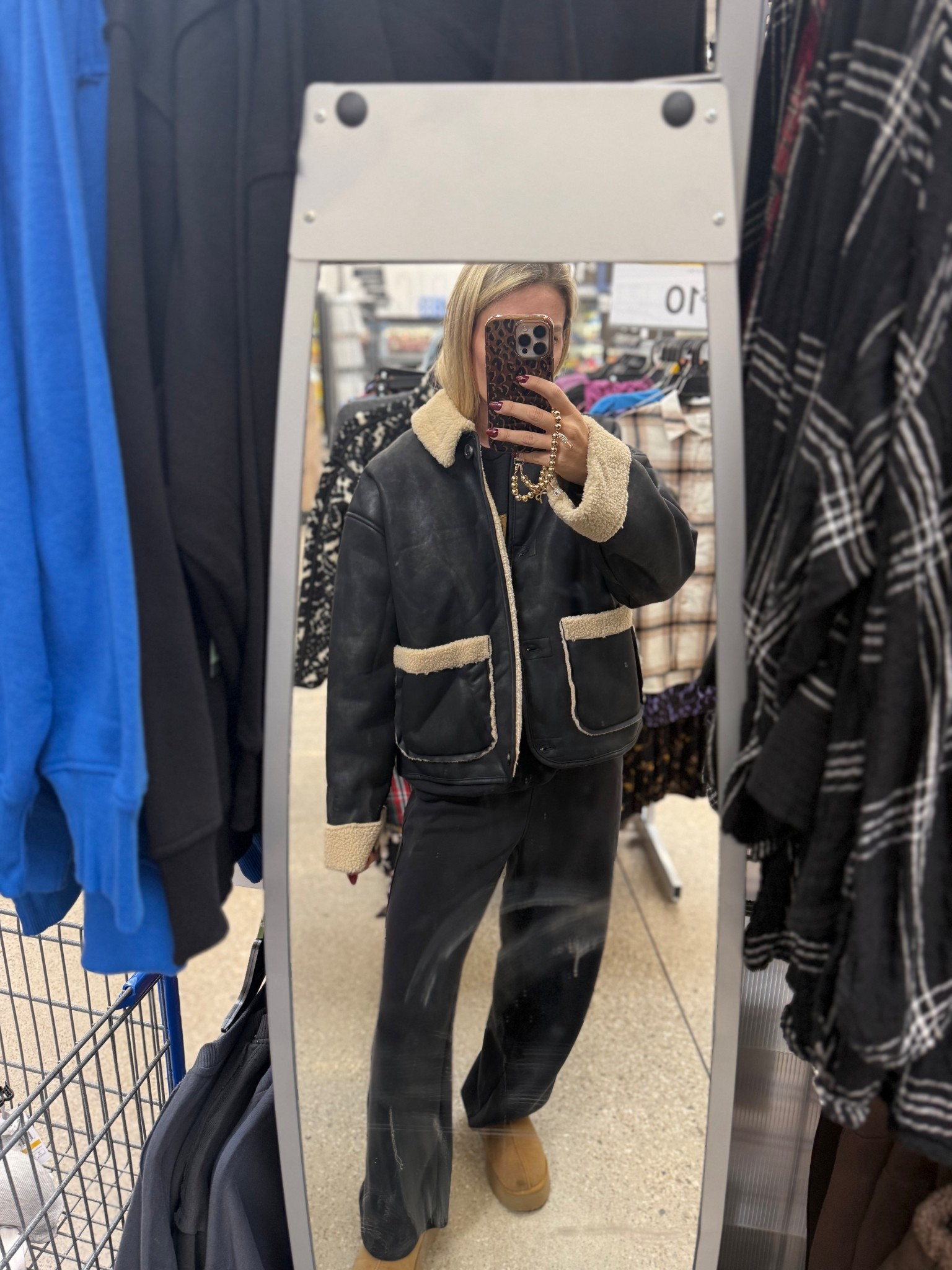 Another incredible leather/sherpa jacket mix. From Walmart! 😍

#LTKgrwm #LTKmomlife #LTKootd