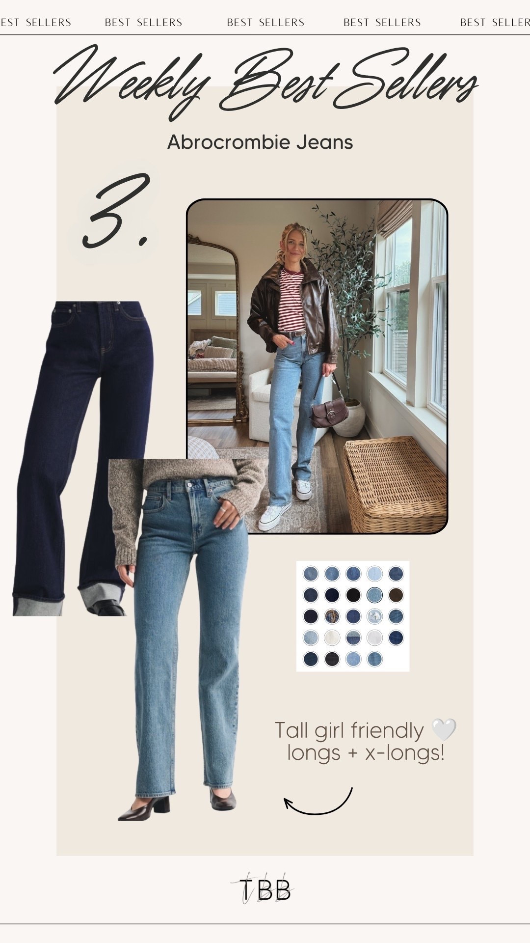 These Abercrombie jeans are a perfect transition from summer to fall and they all come in extra longs! They’re on sale + use code DENIMAF for an additional 15% off!

#LTKTall #LTKootd #LTKSaleAlert