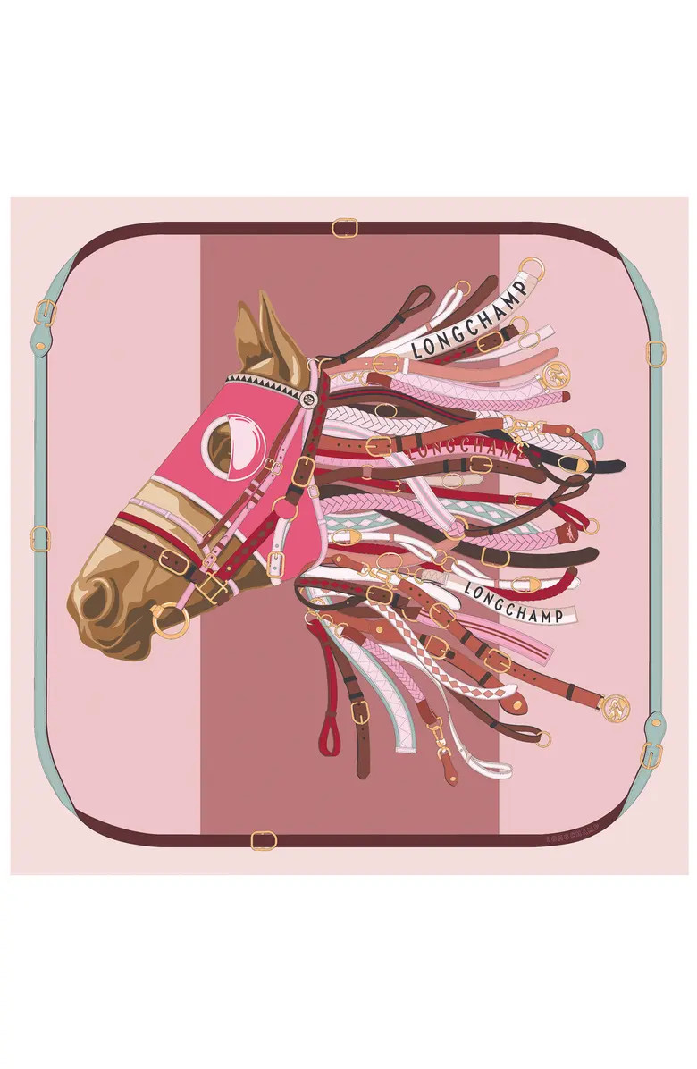 Longchamp Equestrian Silk Square Scarf | Nordstrom | Nordstrom