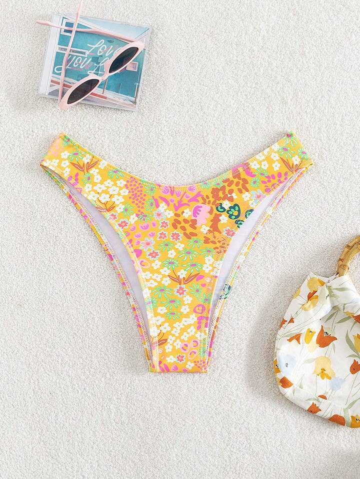 Floral Print Bikini Bottom | SHEIN